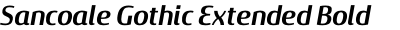 Sancoale Gothic Extended Bold Italic